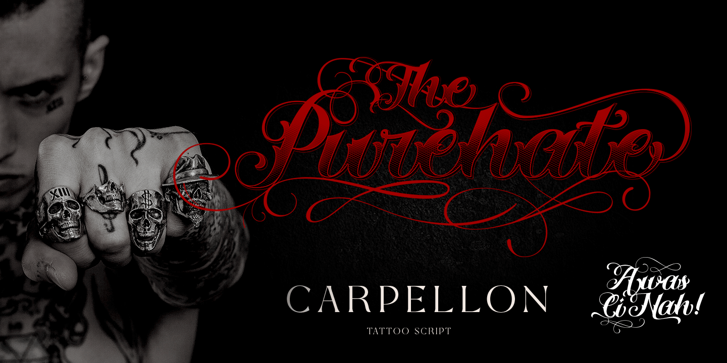 Beispiel einer Carpellon Regular-Schriftart